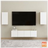 TV Cabinet - White and Sonoma Oak