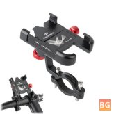 360-Degree Rotation Bicycle Mobile Phone Holder with Aluminum Alloy Non-Slip Bike Motorcycle Holder Cell Phone GPS Holder Stand