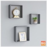 Task Shelf with Gray MDF