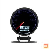 Water Temperature Gauge for Vehicles with 7 Colors LED Digital Display