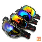 Anti-Fog Ski Goggles with Glasses and Waterproof Design