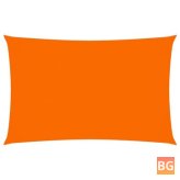 Orange Oxford Rectangular Sunshade 4x7m