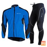 Waterproof Cycling Clothing with Windproof and Waterproof Poles and Jacket