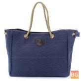 Canvas Tote Bag for Women - Capacity: 30x30x10