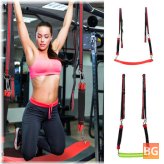 Tennis belt with auxiliary resistance and band for horizontal pull up