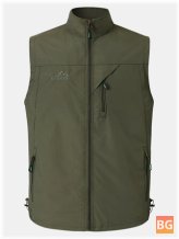 Sports Warm Waistcoat Vest with Zipper Pocket