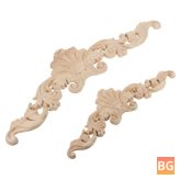 Wood Carving Decal - 30x8cm, 20x5cm