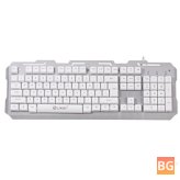 104 Key Wireless Gaming Keyboard and Mouse Set - Blue