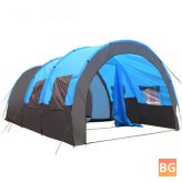 8-10 Person Big Tent Waterproof Tent for Outdoor Camping, Sunshade Awning