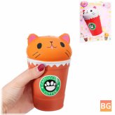Sunny Squishy Cat Coffee Cup - 13.5*8.5CM
