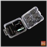 Memory Card Storage Box for 1xSD Card, 6xMicro SD Card, and 1xMemory Stick