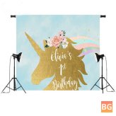Goldtouch Unicorn Backdrop with Background