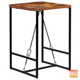 Solid Wood Bar Table with 27.6