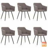 6-Piece Fabric Dining Chairs