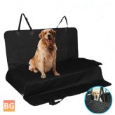 Waterproof Dog Seat Carrier Cover for Rear Car Mat - with adjustable safety belts