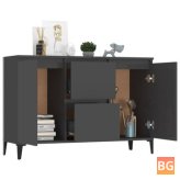 Chipboard Sideboard with Gray Finish