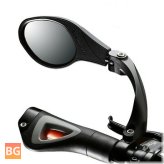 Bicycle Rear View Mirror with 360° Rotating Mirror and Sight Reflector