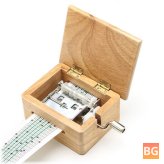 15 Tone Wooden Box with Hole Puncher and Paper Tapes - Birthday Gift