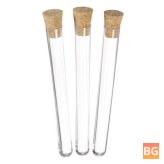 16x150mm Plastic Test Tube Set with Stoppers (50pcs, 20ml)