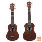 Andrew 21 Inch Mahogany High Molecular Carbon String Tan Color Ukulele for Guitar Player