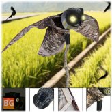Bird Scarer - Dynamic Moving Wings - Realistic Owl Decoy - Outdoor Decoration