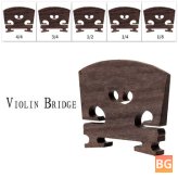 Ebony Violin Bridge for Multiple Sizes of Violins