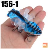 ZANLURE 1psc 7.5cm Artificial Bait Fishing Lure - Insect Rotating Wings