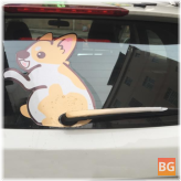 Kangaroo Tail Wiper Reflective Decals for Cars