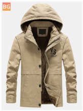 Warm Parka for Men with Lined Fleece