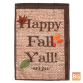 Happy Fall Yall - Polyester House Decorations - Garden Flag