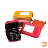 RFID Wallet with Zipper and Coin Purse for Women