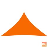 Orange Triangular Sun Shade 3.5x3.5x4.9m in