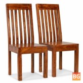 2-Piece Solid Wood Dining Chairs