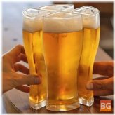 Super Schooner Glasses Mug - Cup - Separate - 4 part - Large Capacity - Thick mug - Glass cup - Transparent for Club Bar Party Home