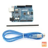 UNO R3 Development Board for Arduino - All-in-one board that works with official Arduino boards