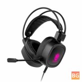 Gaming Headset - 7.1 Virtual 3.5mm USB Wired Earphones with RGB Light