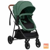 2-in-1 Stroller - Steel Green and Black