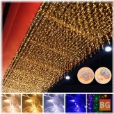 White Christmas Curtain with 100LEDs - 100x100cm