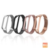 Stainless Steel Watch Band for Xiaomi Mi Band 4 - Metal Buckle
