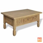 Mexican Pine Drawer Coffee Table