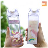 Milk Bottle - Unicorn Print - Portable