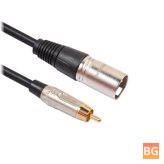 RCA Male to Microphone Mixer Cable - 1/8