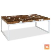 Table with Teak Resin Top and Base