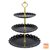 Round Cake Tray with 3 Layers - Stand for Desserts