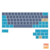 Blue Patchwork Keycap Set - MA Profile PBT