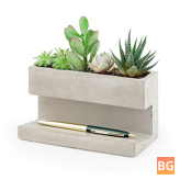 Desktop Planter with Clay and Pottery - Mini