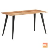 Dining Table with Live Edges - 55.1