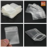 100PCS THICK grip seal bag self-waterproof clear polythene zip-lock bag