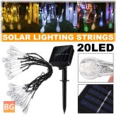 5M/6.5M/7M Solar String Light - Waterproof, Starry, and Clear