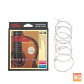 Alices AC136-N Classical Guitar Strings - Silver-Plated Copper Wound 6 Strings